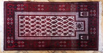 Afghanischer Teppich - Baumwolle, Wolle - 1990